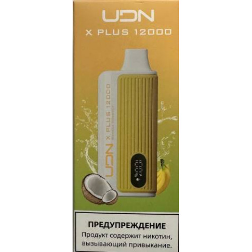 Электронная сигарета UDN X Plus 12000 Банан Кокос